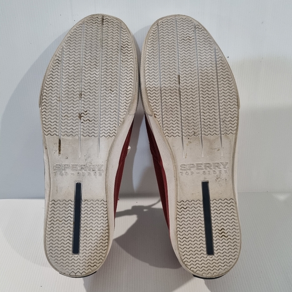 SPERRY Men's Maroon & White  Top-Sider Sneakers, Size 11 - Picture 11 of 15